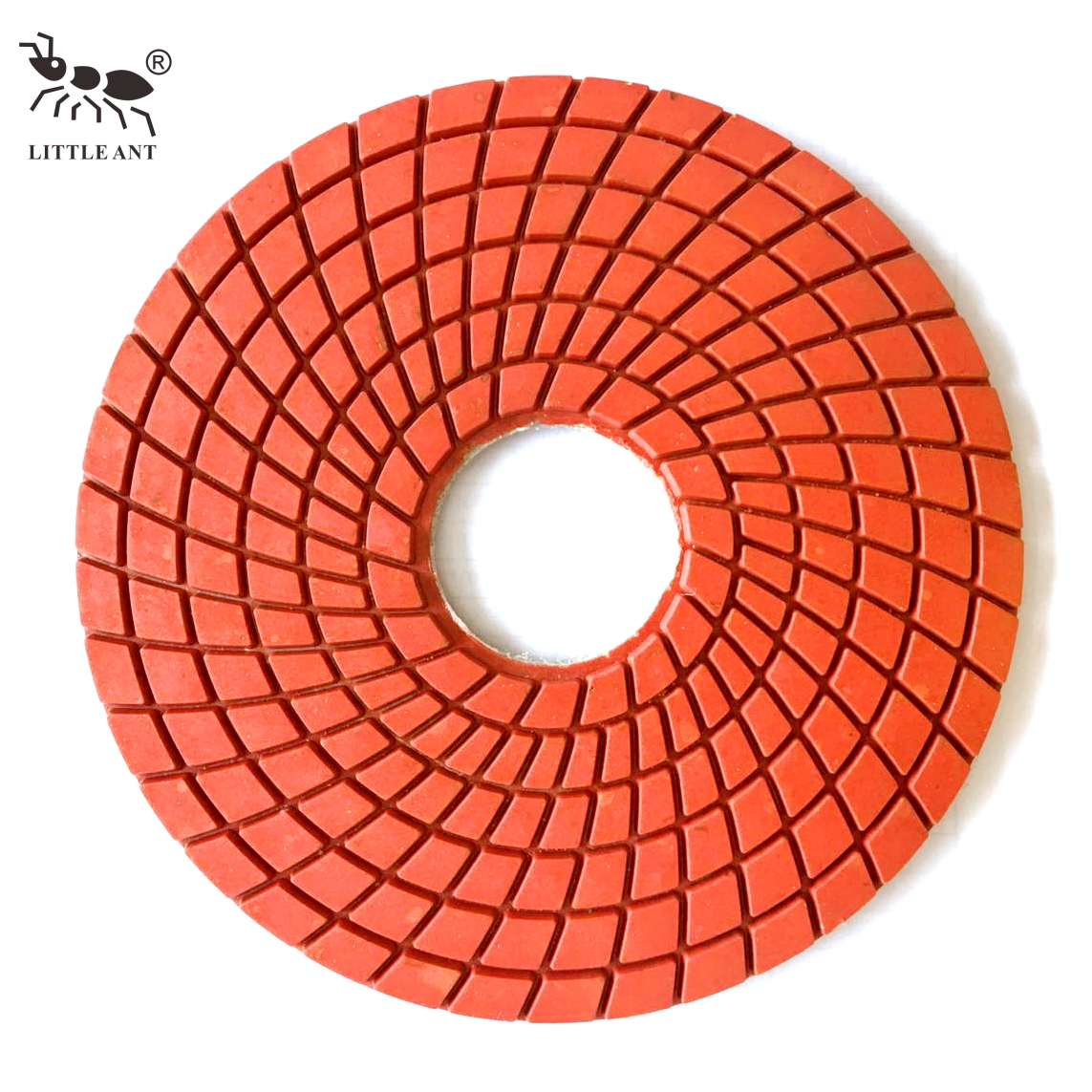 Little Ant 180mm 7 inch nhựa Polishing Pads Spirl Wet True Color cho đá thiết kế