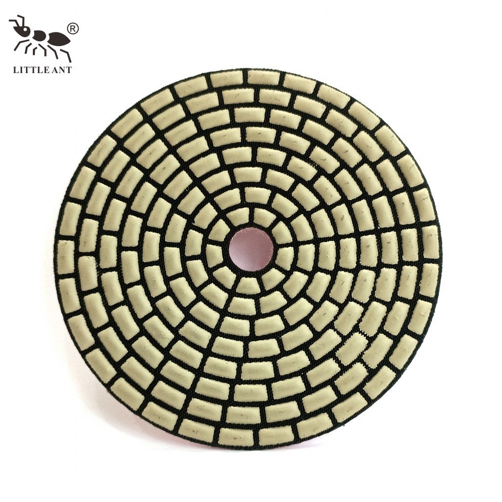 Little Ant 4inch Quadrilatal Diamond Dry Polishing Pad cho các vật liệu khác nhau Bê tông đá đá granit đá cẩm thạch Terrazzo Quartz