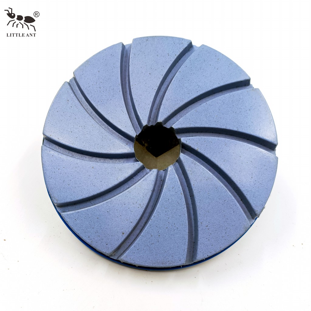 Little Ant Snail Lock Edge Resin Polishing Pad với PVC Backer Granit Marble Terrazzo Quartz