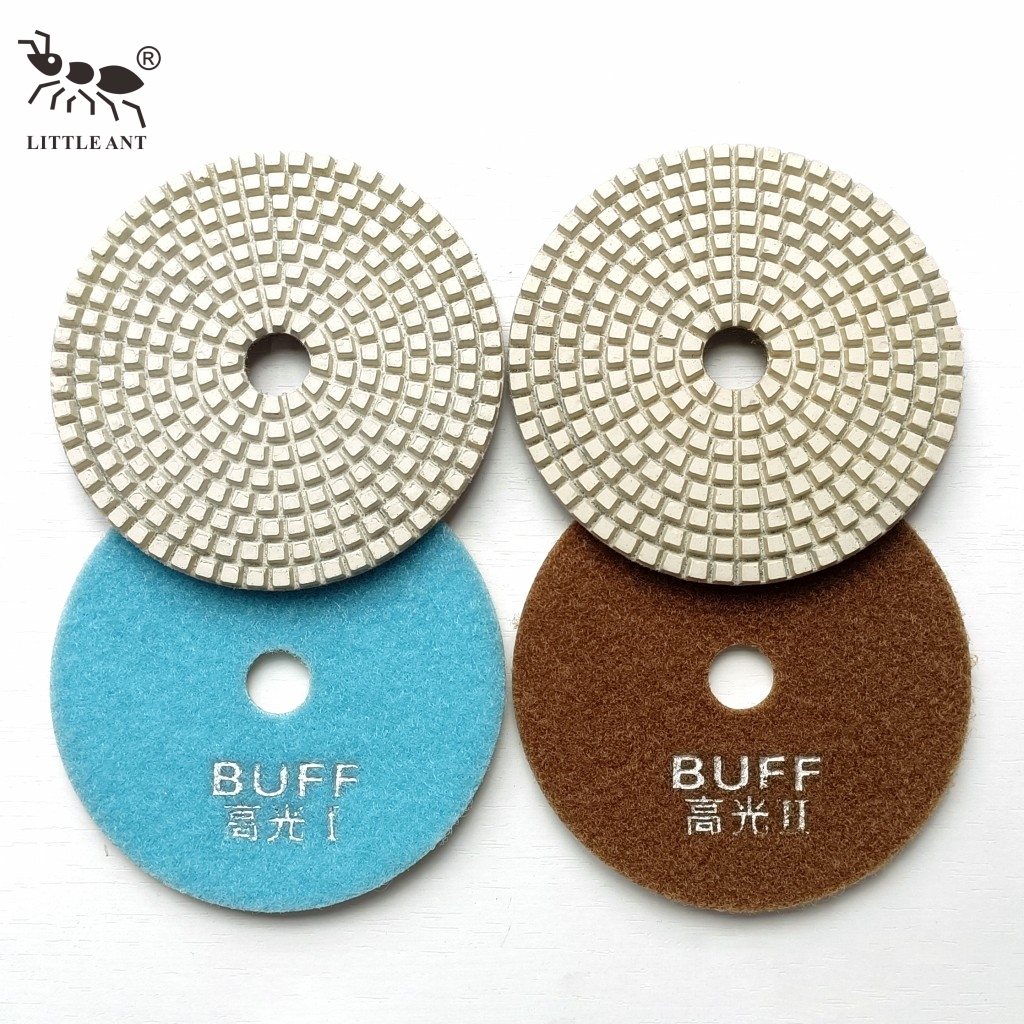 Tấm đánh bóng sàn bê tông kim cương 2 bước Shine ANT NEW có độ bóng cao 4 inch