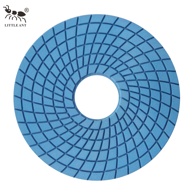 Little Ant 180mm 7 inch nhựa Polishing Pads Spirl Wet True Color cho đá thiết kế