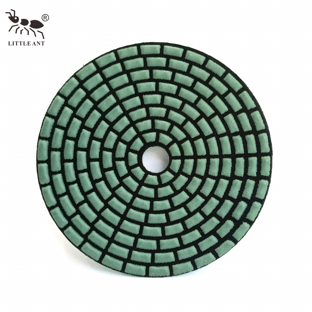 Little Ant 4inch Quadrilatal Diamond Dry Polishing Pad cho các vật liệu khác nhau Bê tông đá đá granit đá cẩm thạch Terrazzo Quartz
