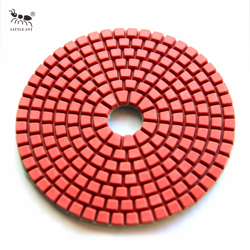 Little Ant 4 inch & 5 inch & 6 inch Squre Wet Polishing Pad True 7 bước cho đá kim cương ép nóng được thiết kế