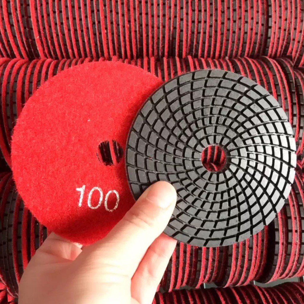 Little Ant 3inch 4inch 7inch Diamond Spirl Spirl Polishing Pads True Màu sắc cho bê tông đá đá granit thạch anh Terrazzo Counter