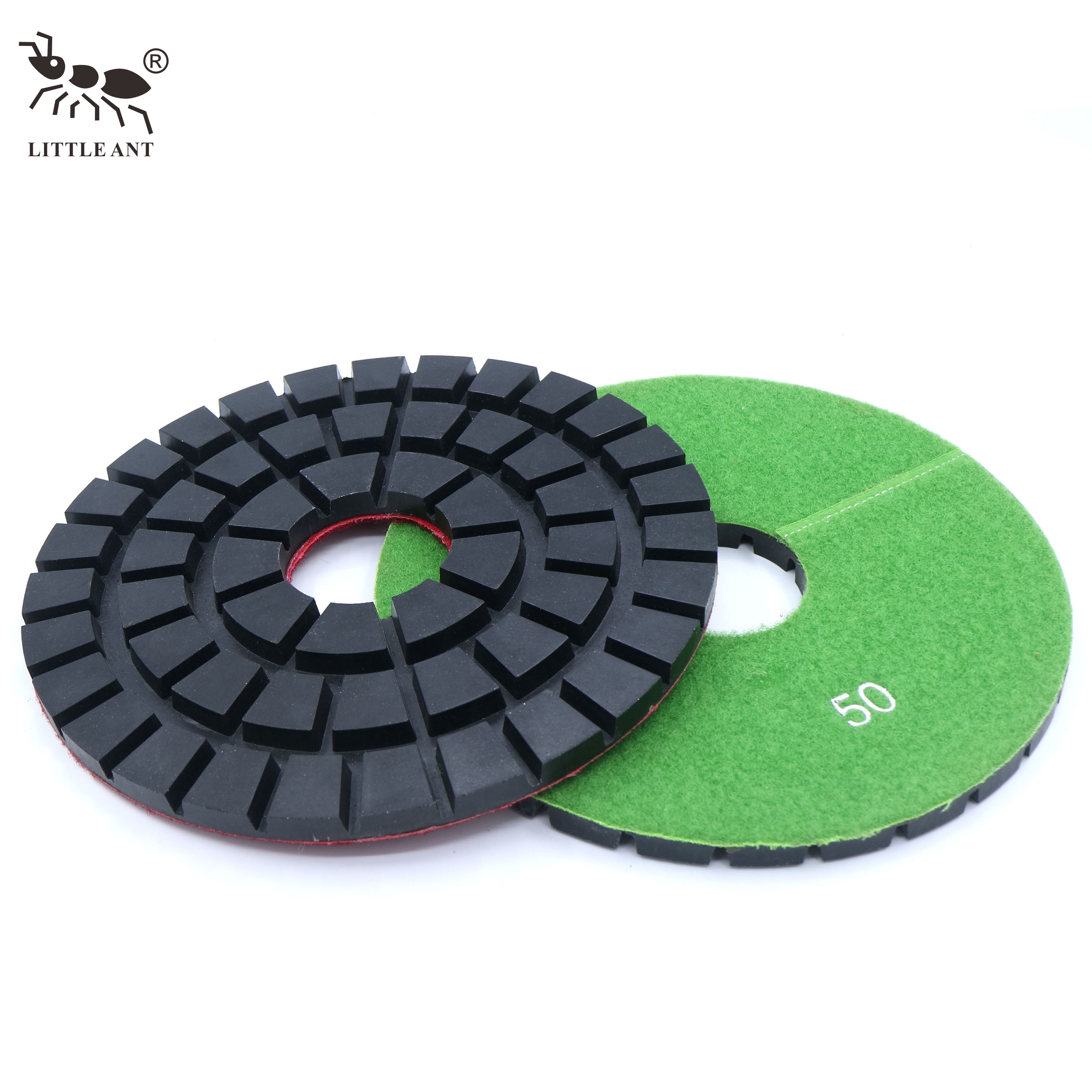 Little Ant 230mm 9 inch nhựa Polishing Pad Máy đánh bóng hạng nặng Granit Đá cẩm thạch Terrazzo Quartz
