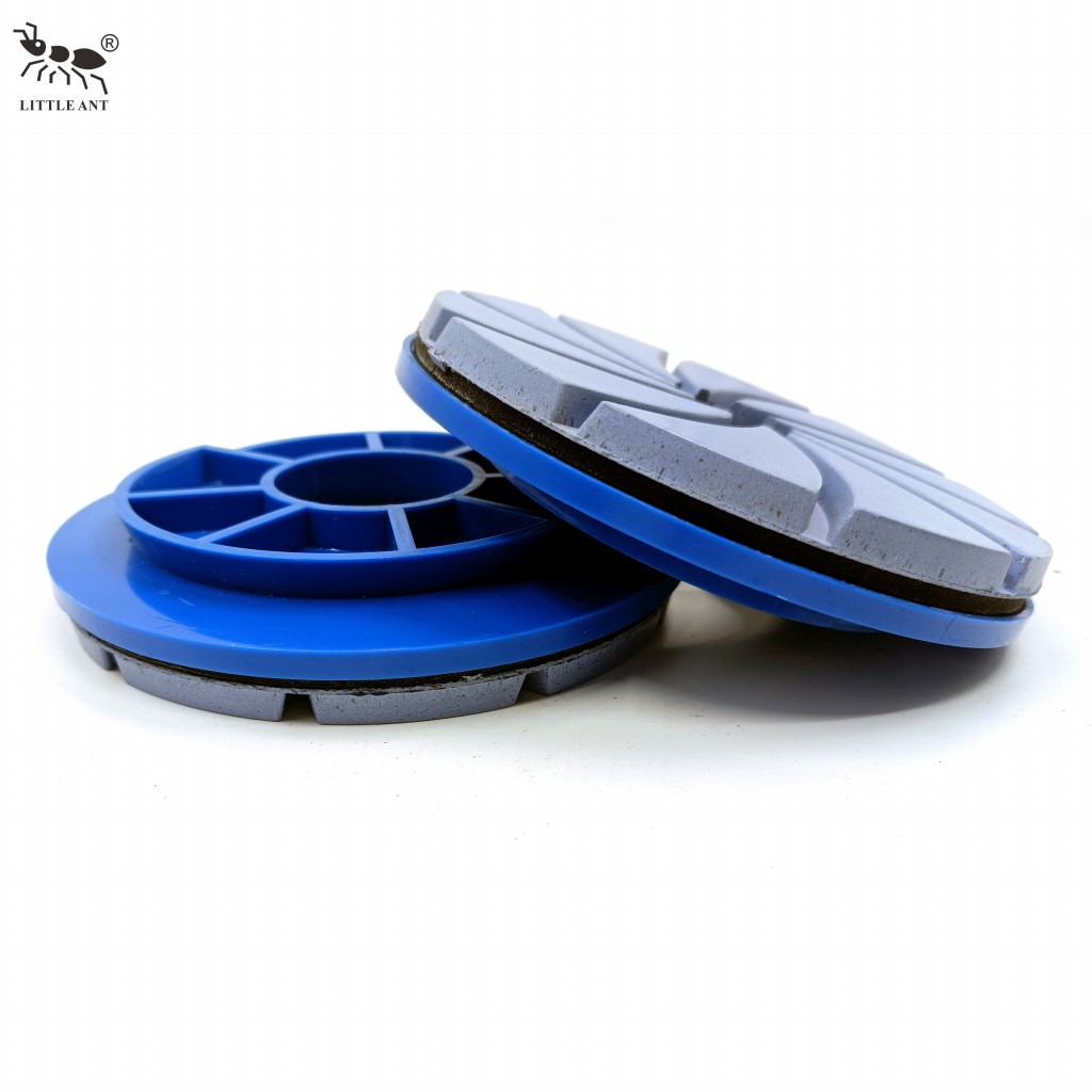 Little Ant Snail Lock Edge Resin Polishing Pad với PVC Backer Granit Marble Terrazzo Quartz