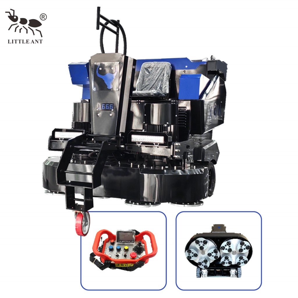 Máy mài hai đĩa thông minh điều khiển từ xa LITTLE ANT Ride-on XGN-1666 Bull Grind King