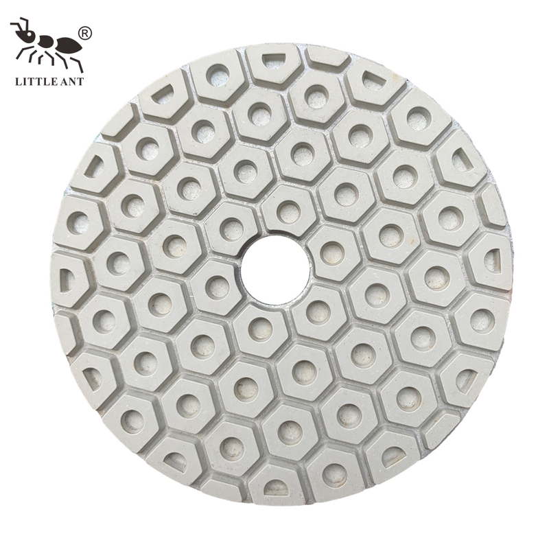 Little Ant Color Color 4inch Honeycomb Wet Polishing Pad cho đá granit đá granit kỹ thuật