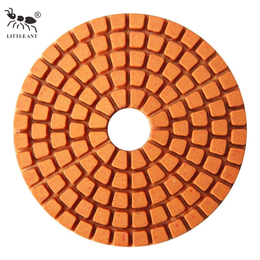 Little Ant 4 inch & 5 inch & 6 inch Squre Wet Polishing Pad True 7 bước cho đá kim cương ép nóng được thiết kế