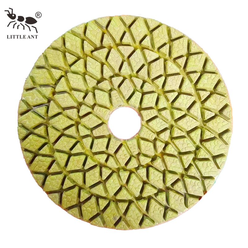 Little Ant Diamond Hybrid Polishing Pad Dry và Wet Facable Diamond cho đá đá granit đá granit màu vàng