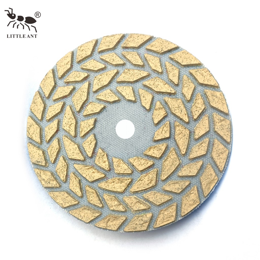 Little Ant Poter Shape Dry Diamond Polishing Pad như tai của lúa mì cho máy mài cầm tay bằng đá granit bằng đá granit