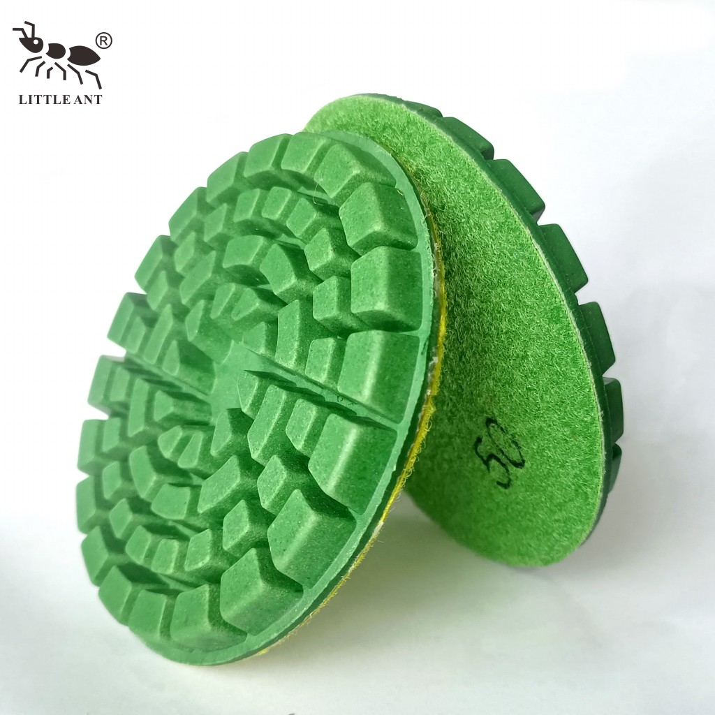 Little Ant New 4inch Green Gaint 10mm Diamond Bê tông Polishing Tấm đánh bóng cho Kỹ sư Đá Terrazzo