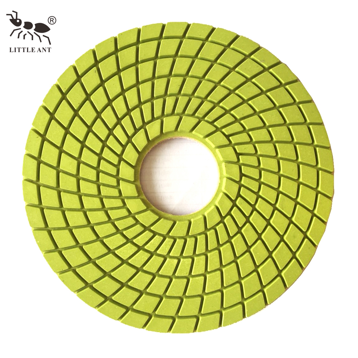 Little Ant 180mm 7 inch nhựa Polishing Pads Spirl Wet True Color cho đá thiết kế