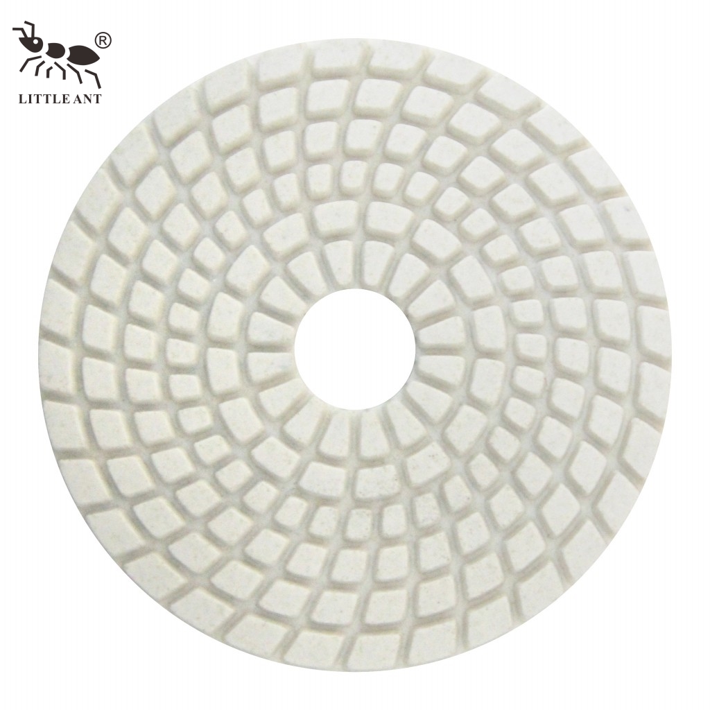 Little Ant nóng nhất Spirl Wet Polishing Pad 4inch 100mm ít bụi cho đá bê tông