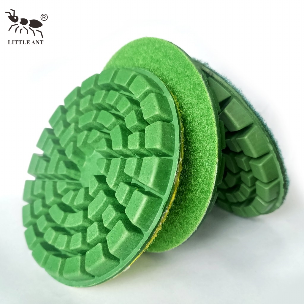 Little Ant New 4inch Green Gaint 10mm Diamond Bê tông Polishing Tấm đánh bóng cho Kỹ sư Đá Terrazzo