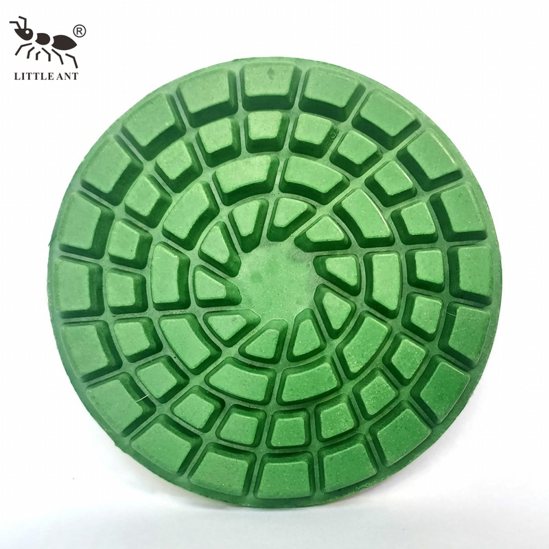 Little Ant New 4inch Green Gaint 10mm Diamond Bê tông Polishing Tấm đánh bóng cho Kỹ sư Đá Terrazzo