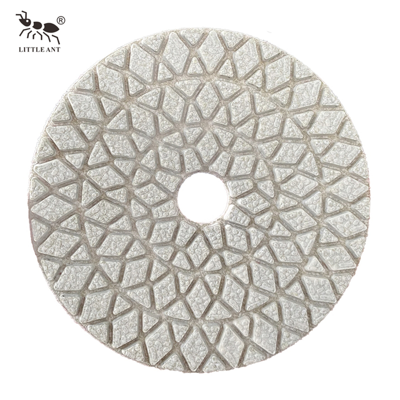 Little Ant Diamond Hybrid 3 bước đánh bóng Pad khô và ướt linh hoạt cho đá đá granit đá đá granit trắng tinh khiết