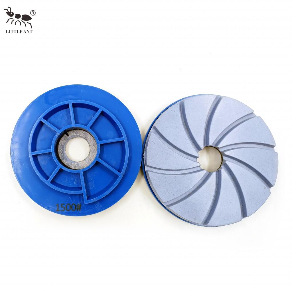 Little Ant Snail Lock Edge Resin Polishing Pad với PVC Backer Granit Marble Terrazzo Quartz