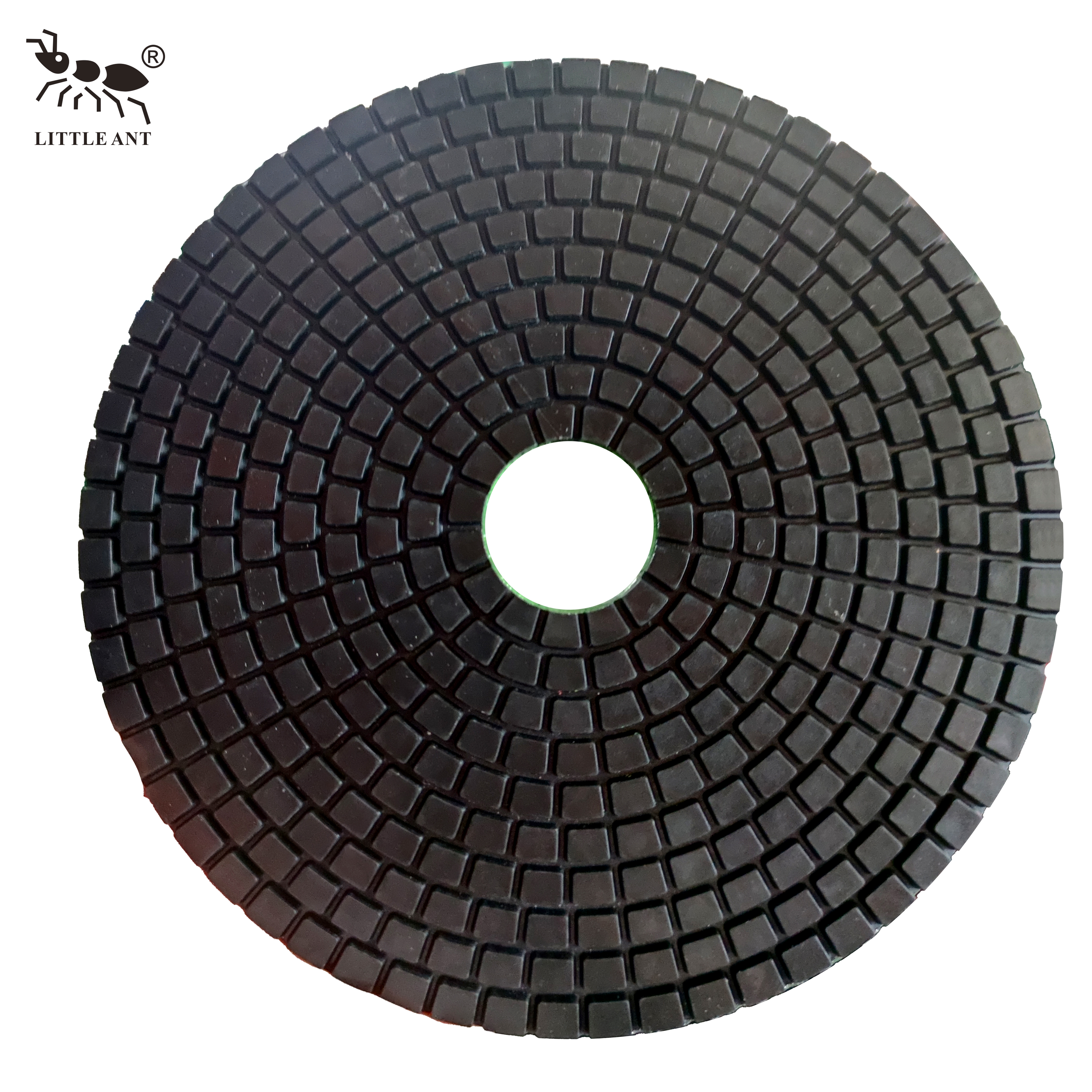 Little Ant 230mm 9 inch nhựa Polishing Pad lỗ lớn cho bê tông đá granit đá cẩm thạch thạch anh