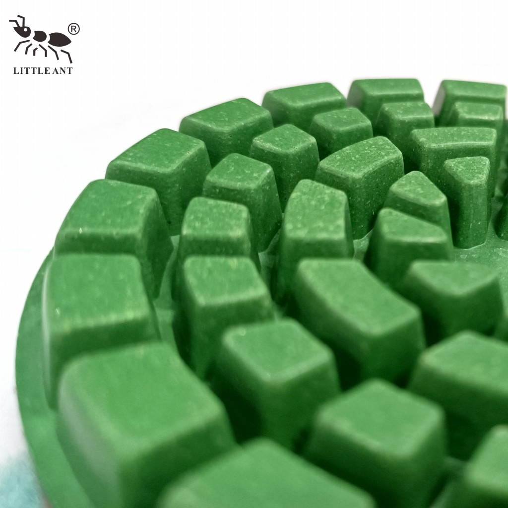 Little Ant New 4inch Green Gaint 10mm Diamond Bê tông Polishing Tấm đánh bóng cho Kỹ sư Đá Terrazzo