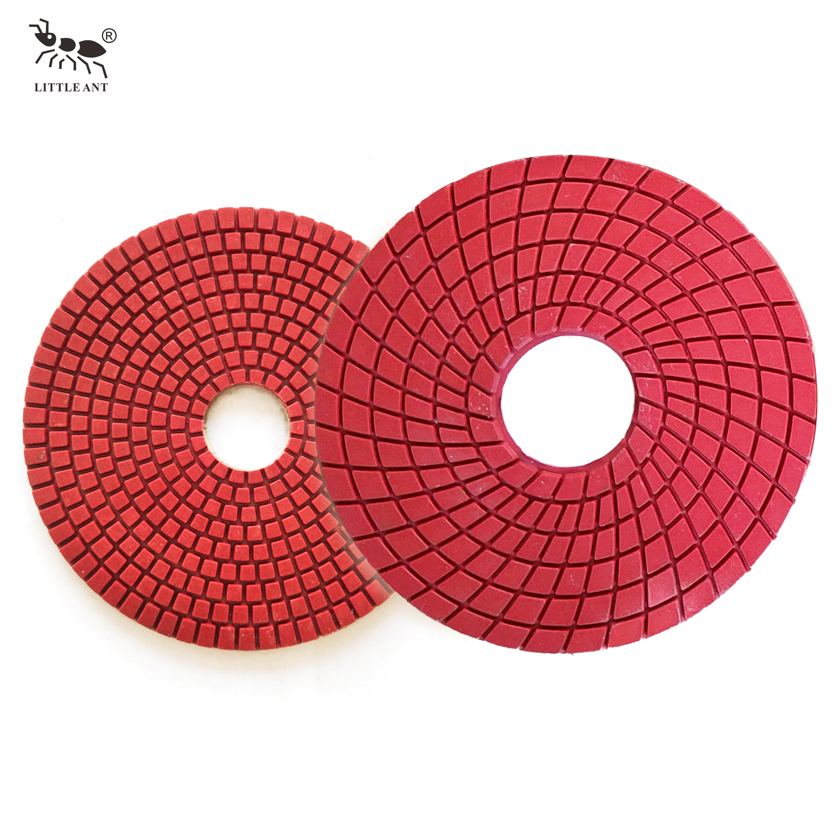 Little Ant 180mm 7 inch nhựa Polishing Pads Spirl Wet True Color cho đá thiết kế