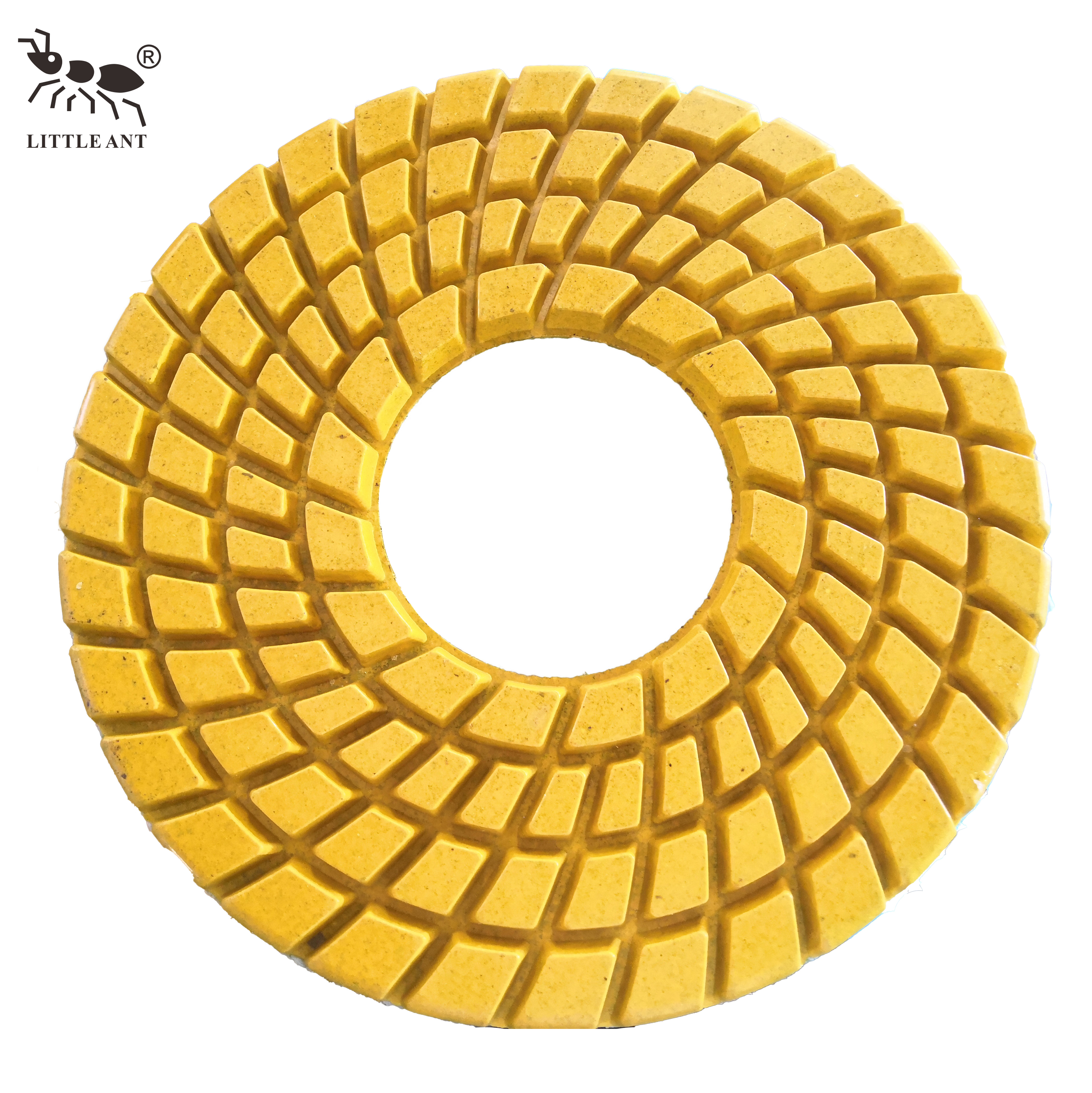 Little Ant 250mm 10 inch nhựa Polishing Pad xoắn ốc cho công cụ điện Công cụ đá granit đá cẩm thạch thạch anh