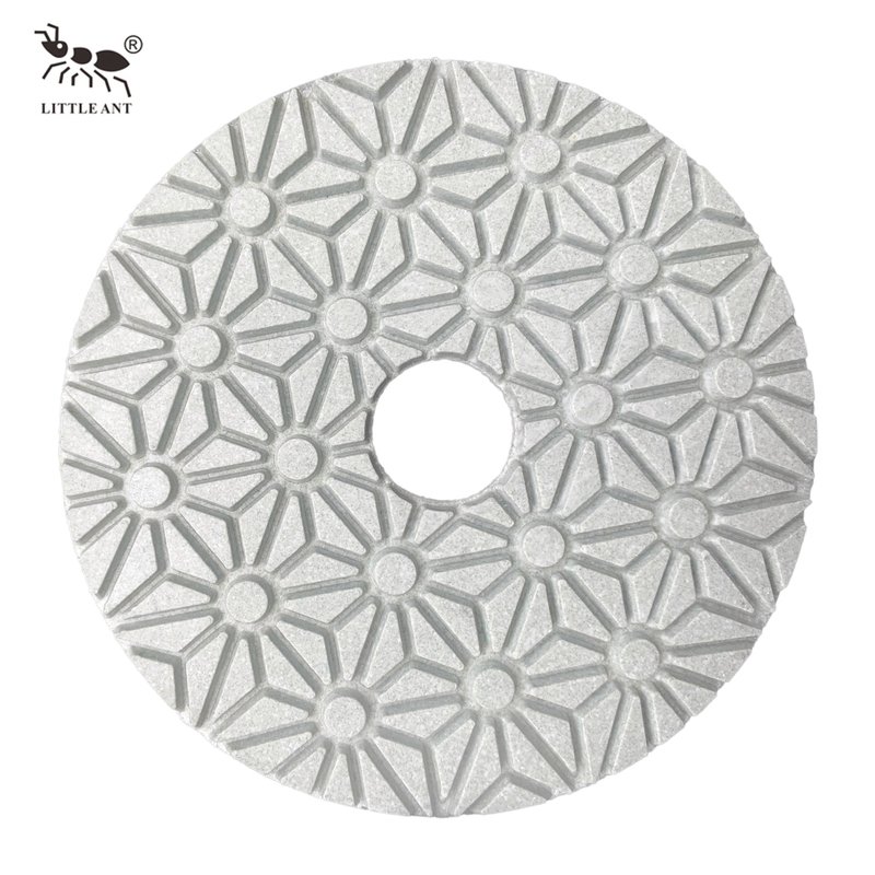 Little Ant 3 hoặc 4 BƯỚC MÔ HÌNH HOA HỒNG Kim cương Polishing Pad Fornable cho đá đá granit đá granit Terrazzo bê tông đá vôi