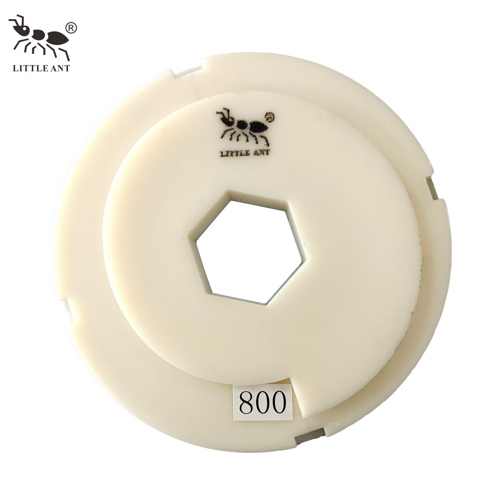 Little Ant Snail Lock 5inch 125mm nhựa Polishing cạnh với PVC Backer Granit Marble Terrazzo Quartz