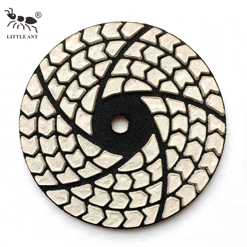 Tấm đánh bóng kim cương khô LITTLE ANT 4 inch cho máy đánh bóng cầm tay bằng đá granite bằng đá cẩm thạch