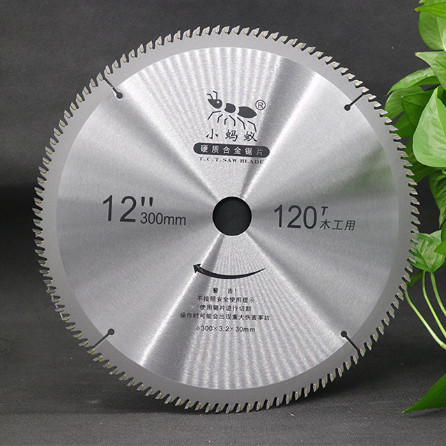 12 inch 120 răng TCT Wood Cắt tròn lưỡi cưa