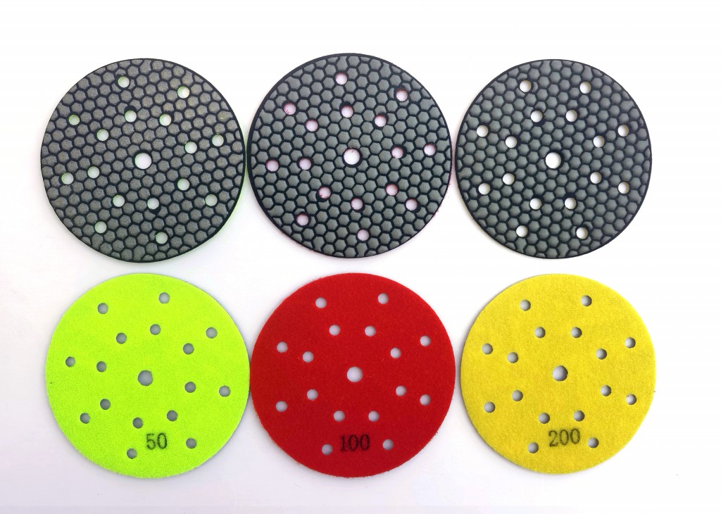 Little Ant Multihole Hexagon Polishing Padishing cho máy mài cầm tay của đá granit đá granit bằng đá cẩm thạch