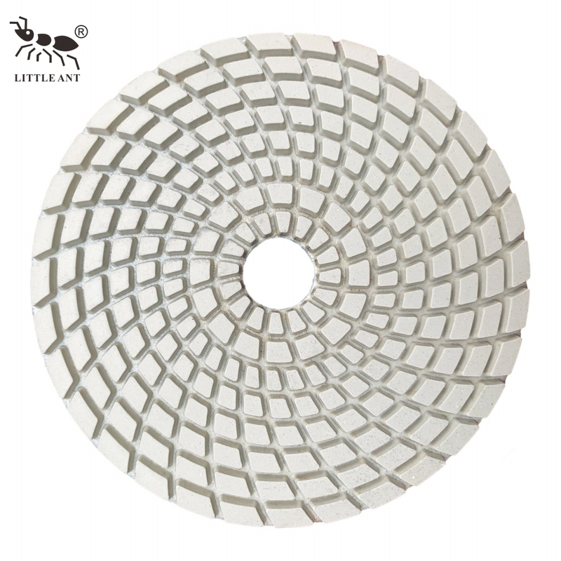 Little Ant nóng nhất Spirl Wet Polishing Pad 4inch 100mm ít bụi cho đá bê tông