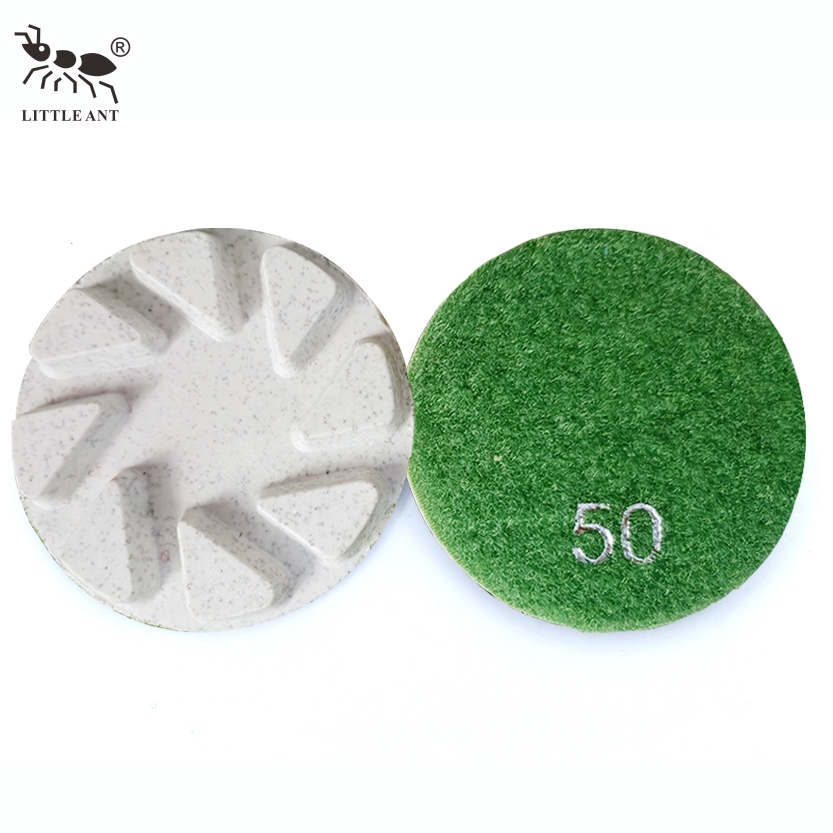 Tấm đánh bóng sàn nhựa với máy đánh bóng hạng nặng 3 inch đá granit Terrazzo thạch anh