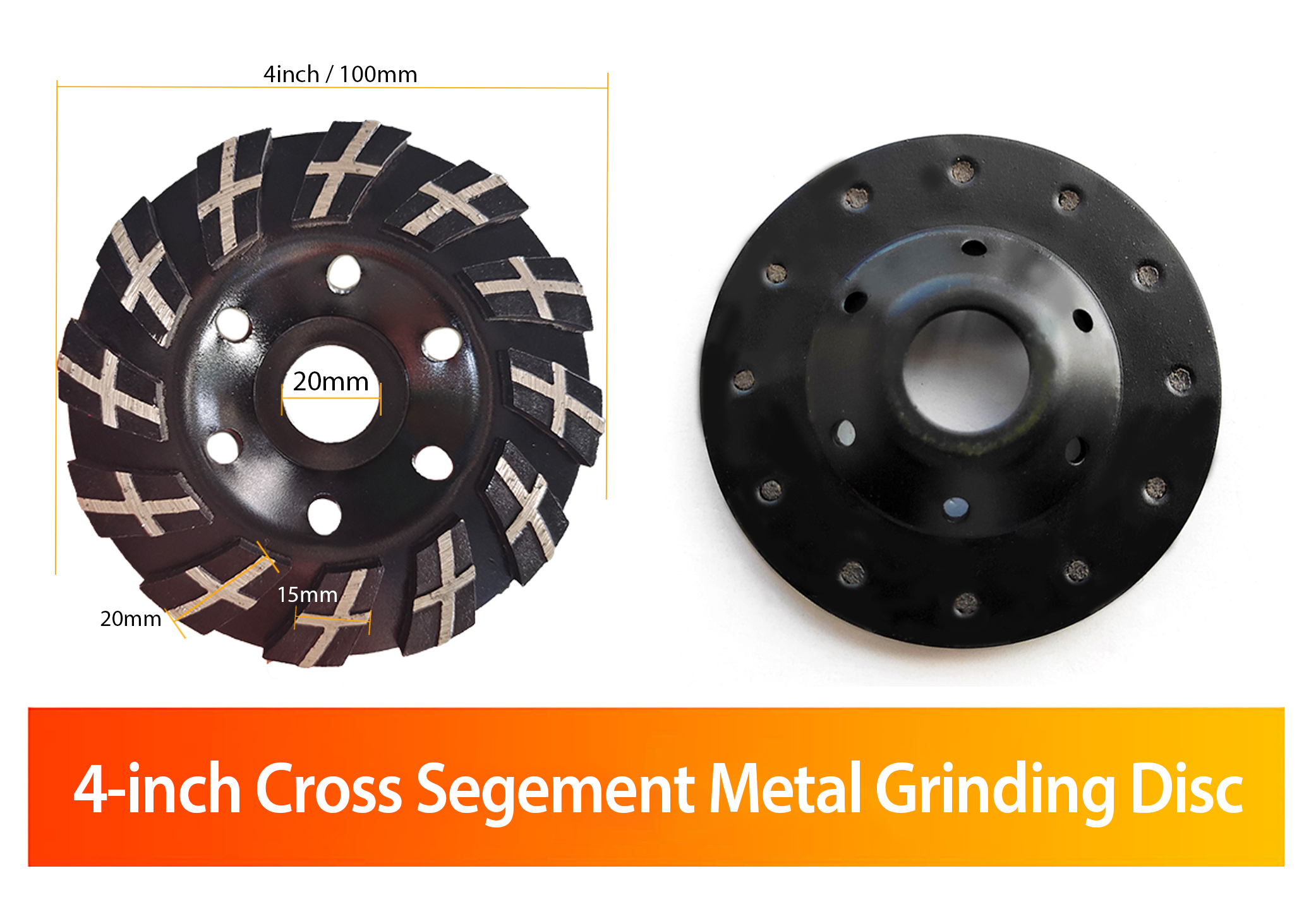 4 寸 十字架 黑色